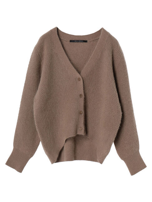 YECCA VECCA「フォックス混Vネックカーディガン」|カーディガン|