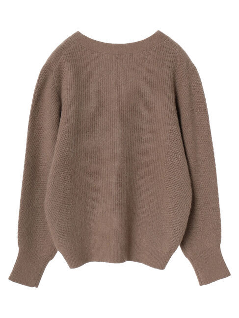 YECCA VECCA「フォックス混Vネックカーディガン」|カーディガン|