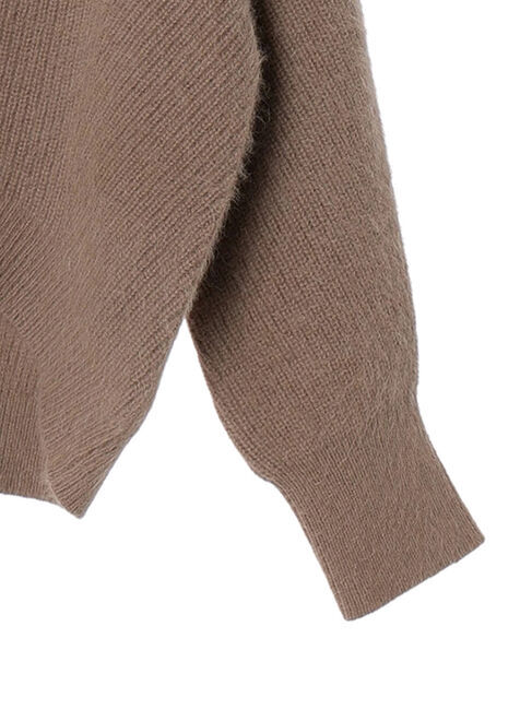 YECCA VECCA「フォックス混Vネックカーディガン」|カーディガン|