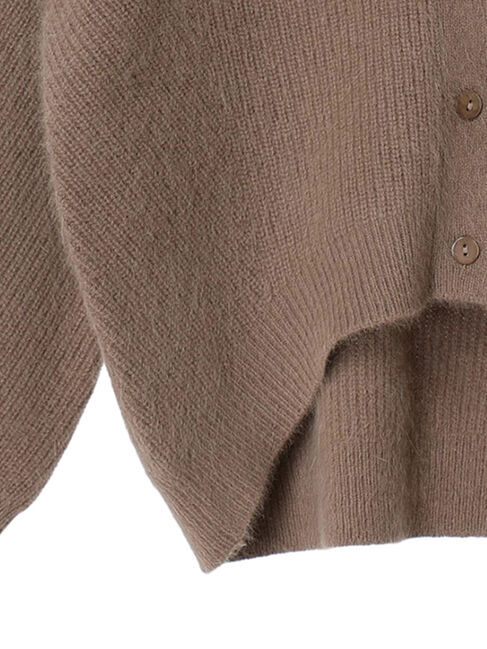 YECCA VECCA「フォックス混Vネックカーディガン」|カーディガン|