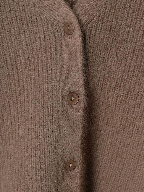 YECCA VECCA「フォックス混Vネックカーディガン」|カーディガン|