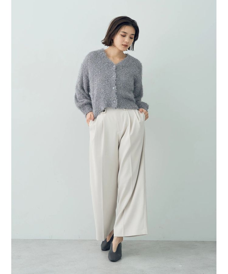 YECCA VECCA「ラメシャギーカーディガン」|カーディガン|