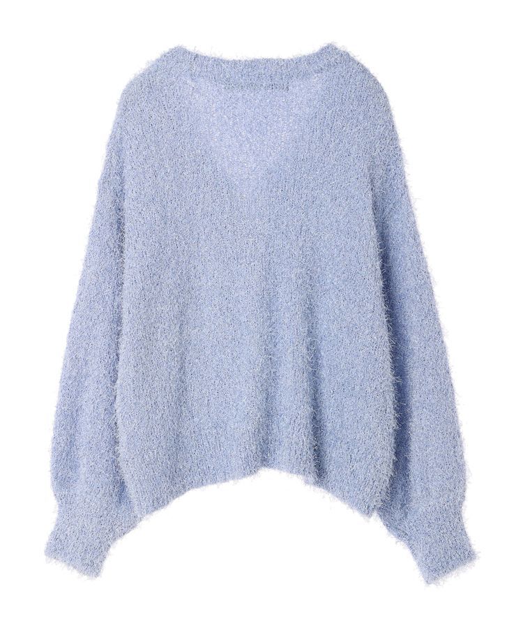 YECCA VECCA「ラメシャギーカーディガン」|カーディガン|