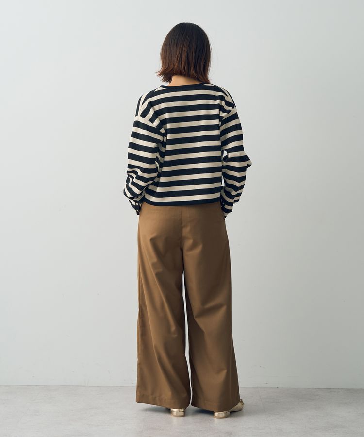 YECCA VECCA「配色トリミングニットジャケット」|カーディガン|