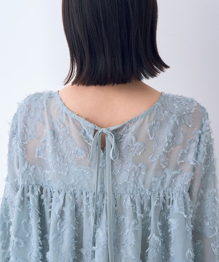 YECCA VECCA「2wayカットジャガードペプラムブラウス」|シャツ・ブラウス|