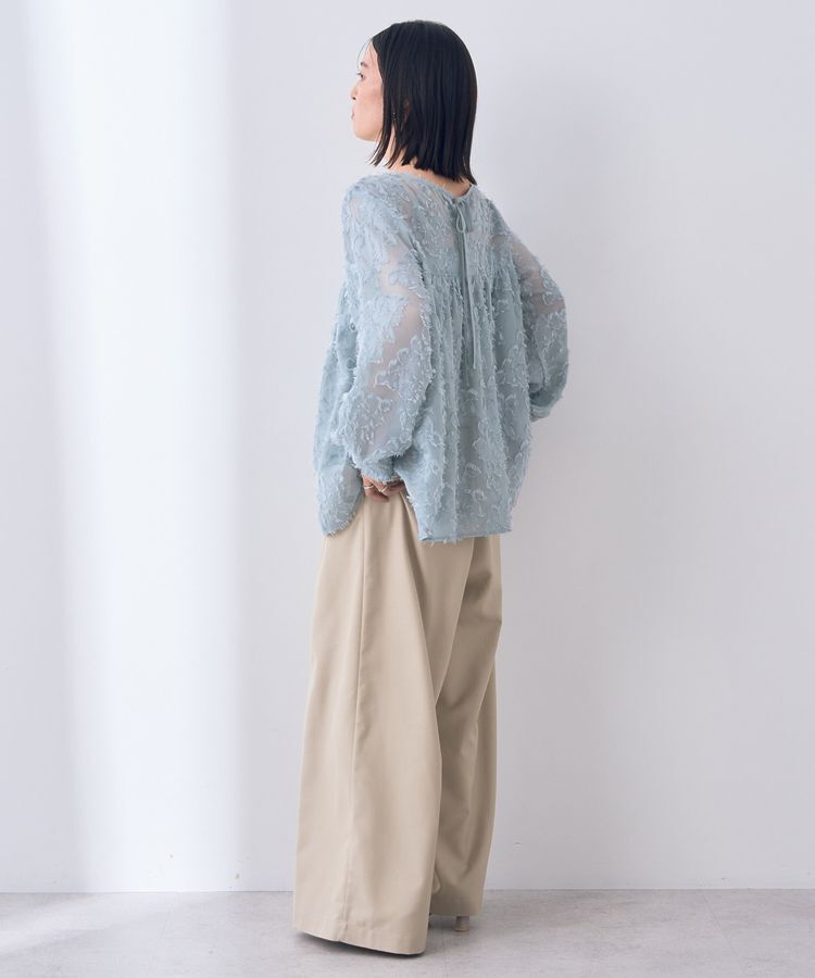 YECCA VECCA「2wayカットジャガードペプラムブラウス」|シャツ・ブラウス|