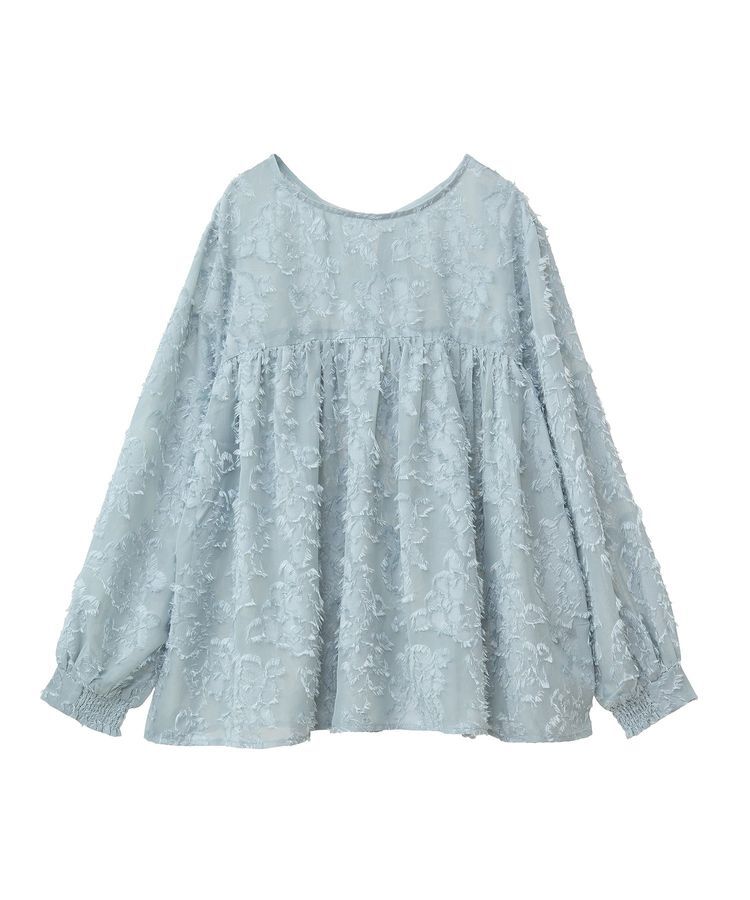 YECCA VECCA「2wayカットジャガードペプラムブラウス」|シャツ・ブラウス|