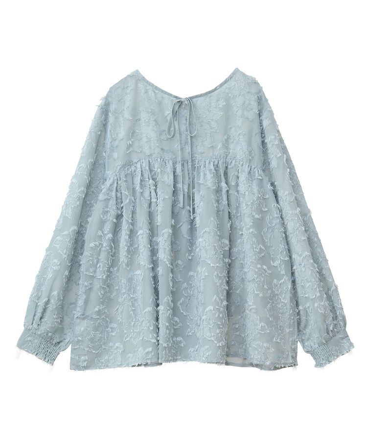 YECCA VECCA「2wayカットジャガードペプラムブラウス」|シャツ・ブラウス|