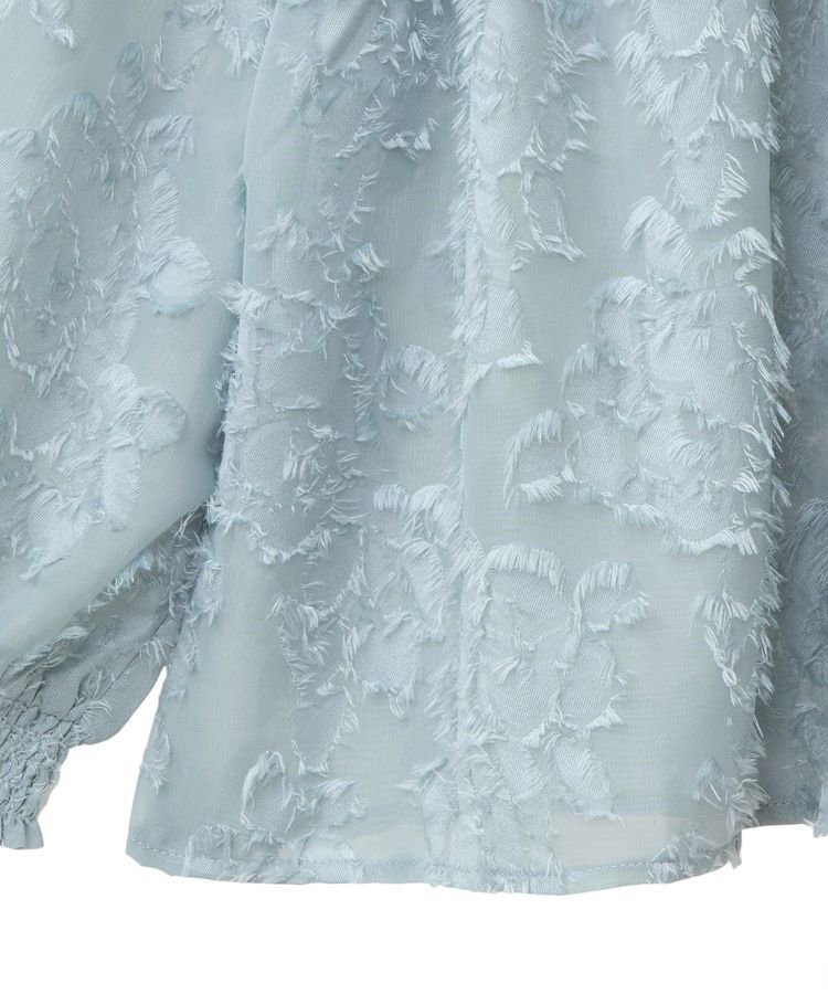 YECCA VECCA「2wayカットジャガードペプラムブラウス」|シャツ・ブラウス|