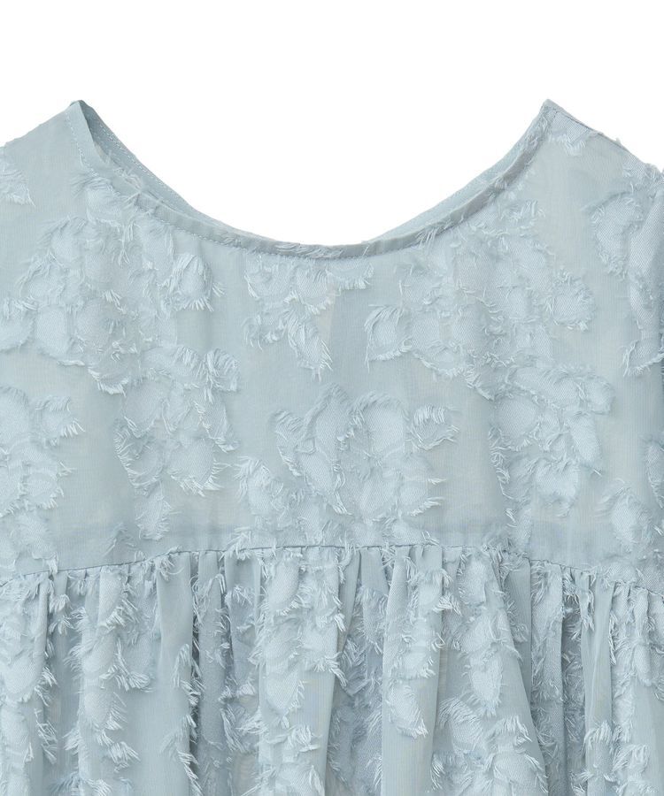 YECCA VECCA「2wayカットジャガードペプラムブラウス」|シャツ・ブラウス|