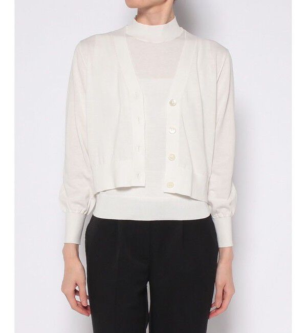 allureville「コットンシルクコンパクトカーディガン」|カーディガン|