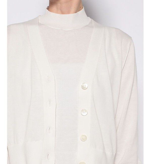 allureville「コットンシルクコンパクトカーディガン」|カーディガン|