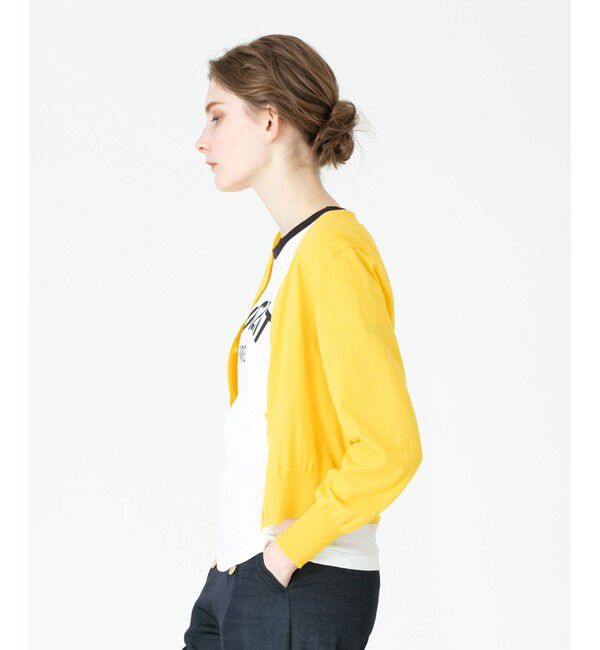 allureville「コットンシルクコンパクトカーディガン」|カーディガン|