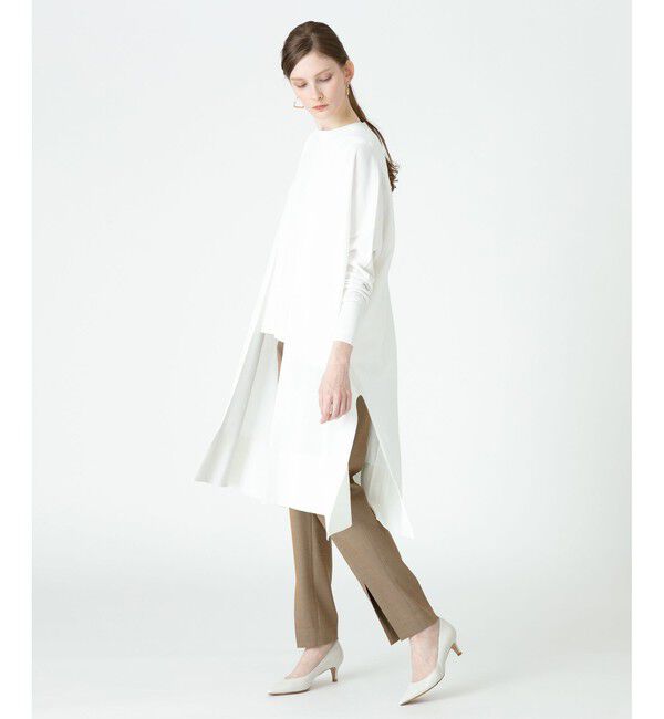 allureville「コットンアセテートロングトッパー」|カーディガン|