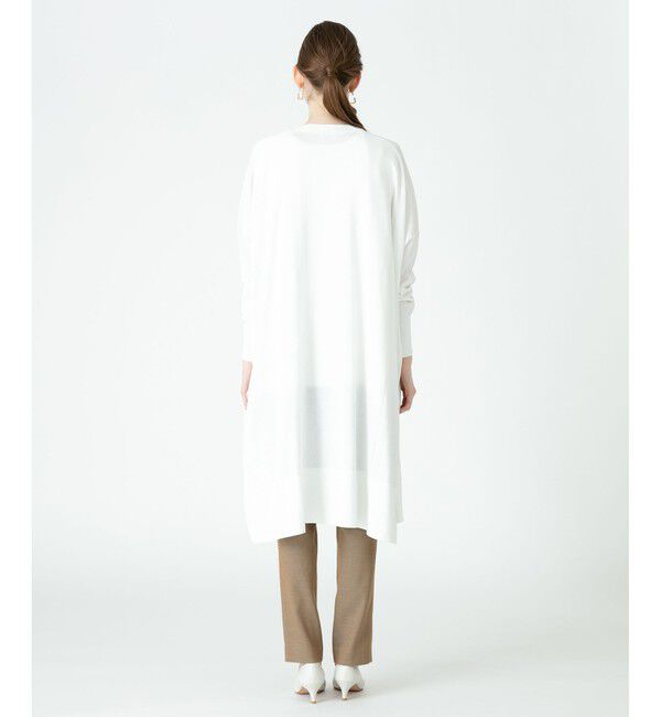 allureville「コットンアセテートロングトッパー」|カーディガン|