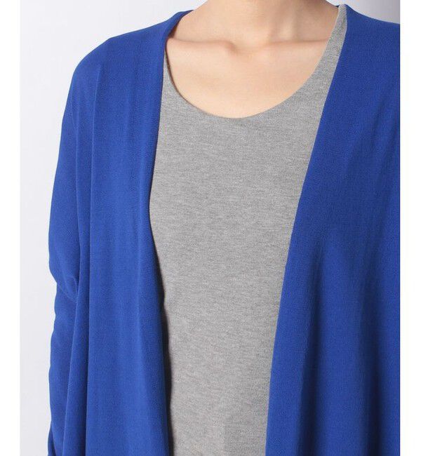 allureville「コットンアセテートロングトッパー」|カーディガン|