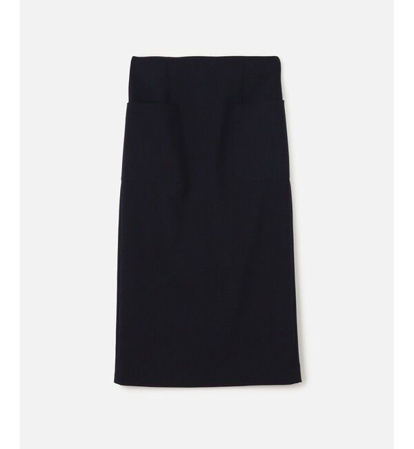 allureville「◇アウトポケットタイトスカート」|タイト|ネイビー