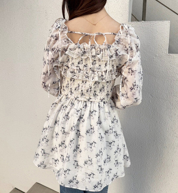  「シャーリングチュニックブラウス」|シャツ・ブラウス|