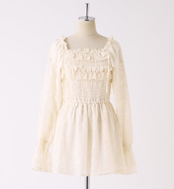  「シャーリングチュニックブラウス」|シャツ・ブラウス|