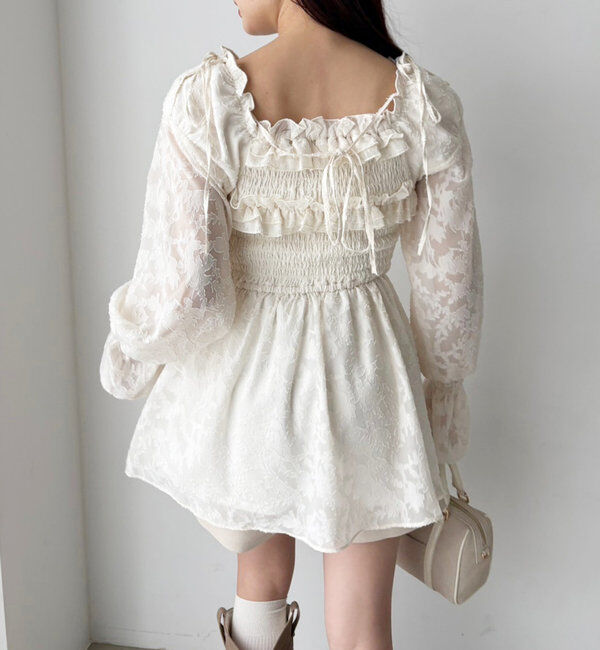  「シャーリングチュニックブラウス」|シャツ・ブラウス|