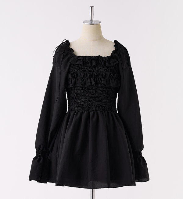  「シャーリングチュニックブラウス」|シャツ・ブラウス|