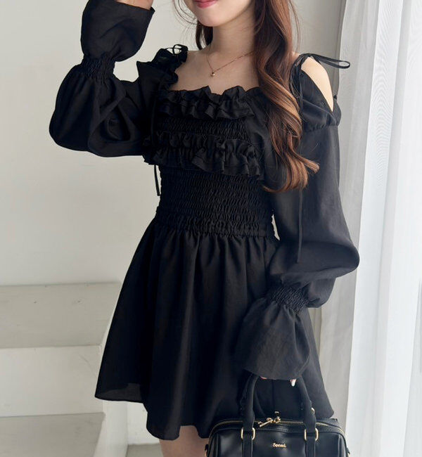  「シャーリングチュニックブラウス」|シャツ・ブラウス|