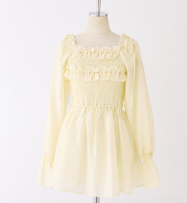  「シャーリングチュニックブラウス」|シャツ・ブラウス|