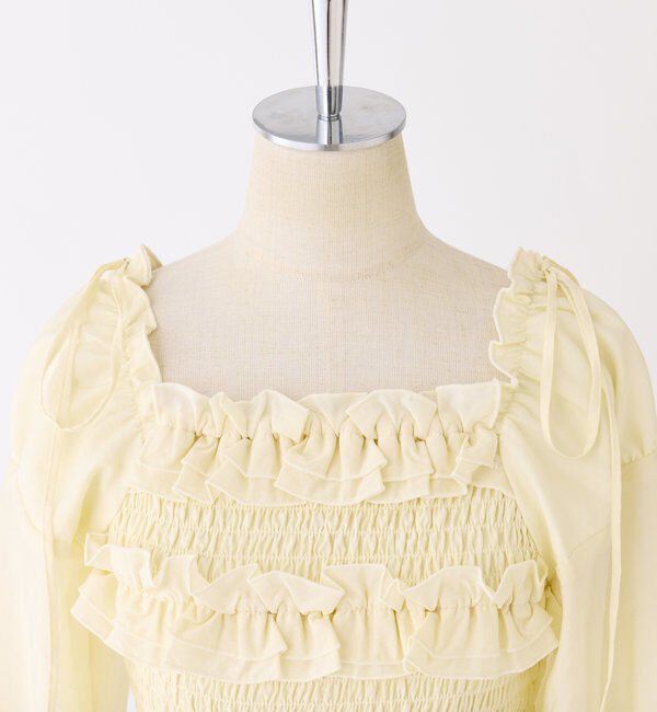  「シャーリングチュニックブラウス」|シャツ・ブラウス|