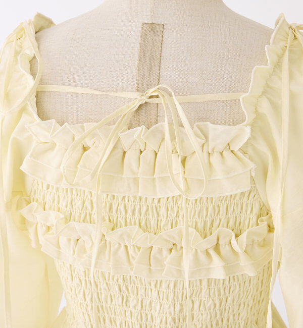  「シャーリングチュニックブラウス」|シャツ・ブラウス|