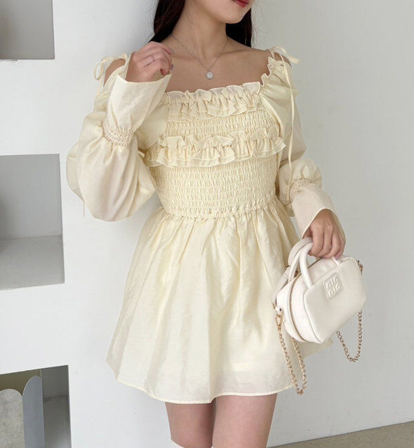  「シャーリングチュニックブラウス」|シャツ・ブラウス|