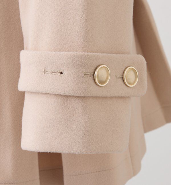  「ウエストベルト付きフェイクファー襟ミドルコート」|その他|