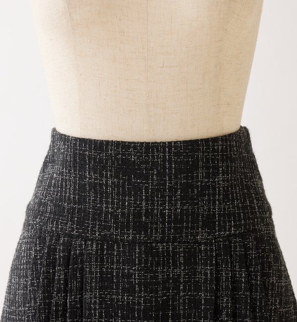  「【premiumorder】ツイードプリーツミニスカート」|スカート|