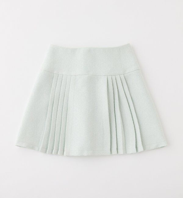  「【premiumorder】ツイードプリーツミニスカート」|スカート|ミント