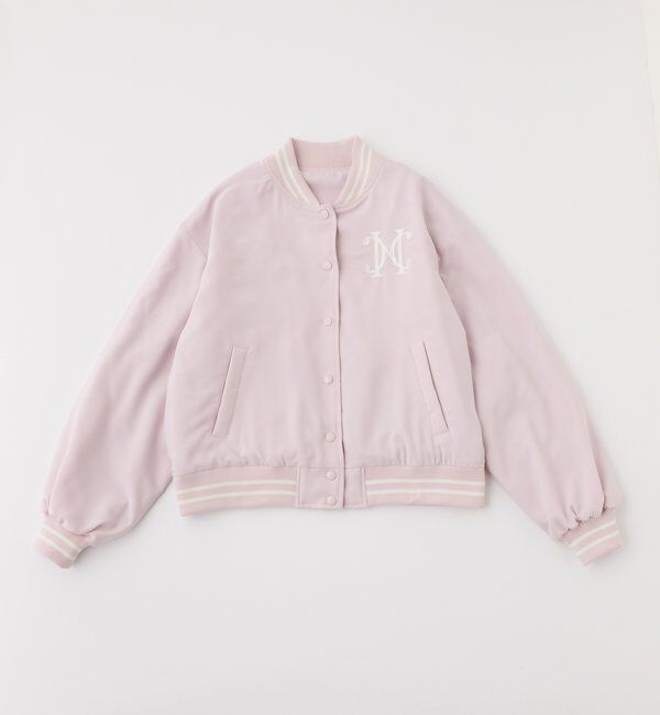  「【premium order】ロゴ入りスカジャン」|ダウンベスト・ベスト|ピンク