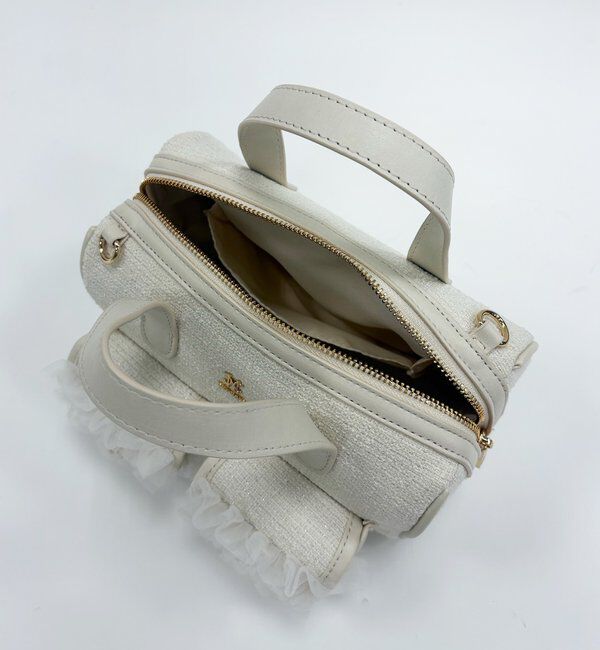  「【premiumorder】チュールポケットミニボストンバッグ」|ショルダー・メッセンジャー|