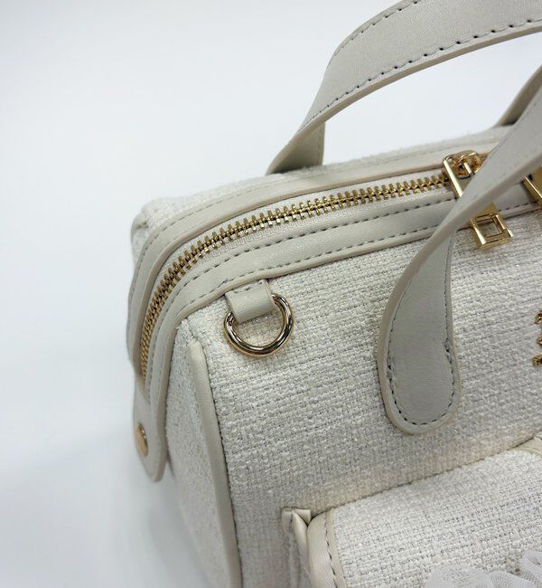  「【premiumorder】チュールポケットミニボストンバッグ」|ショルダー・メッセンジャー|