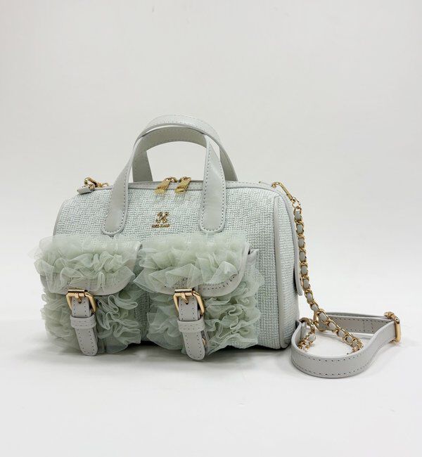  「【premiumorder】チュールポケットミニボストンバッグ」|ショルダー・メッセンジャー|