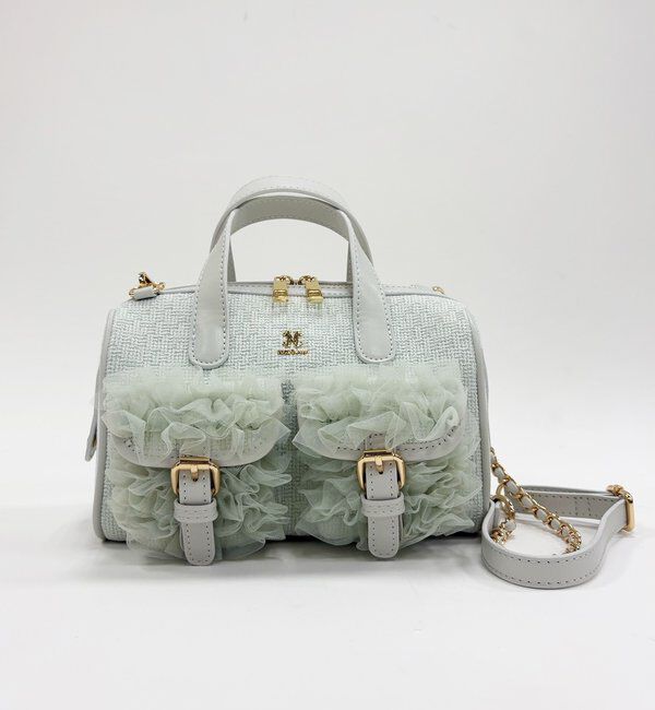  「【premiumorder】チュールポケットミニボストンバッグ」|ショルダー・メッセンジャー|