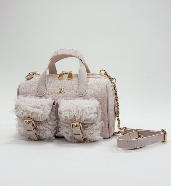  「【premiumorder】チュールポケットミニボストンバッグ」|ショルダー・メッセンジャー|