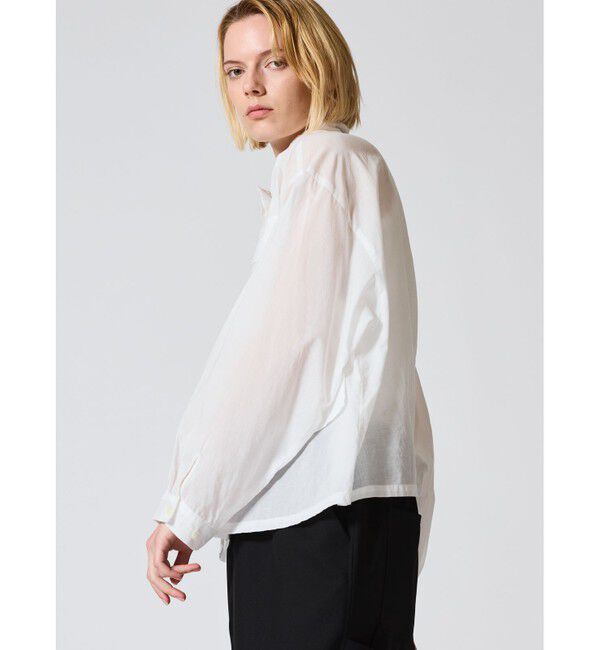 mizuiro ind「mizuiro ind シアーミリタリーシャツ」|シャツ・ブラウス|