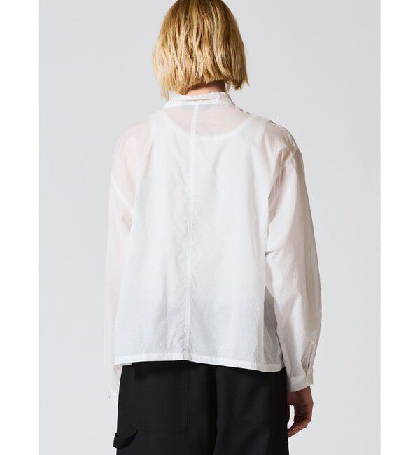 mizuiro ind「mizuiro ind シアーミリタリーシャツ」|シャツ・ブラウス|