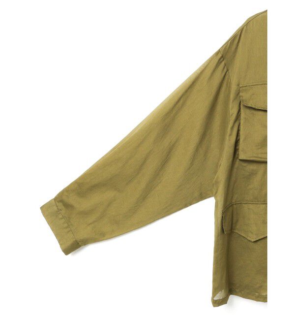 mizuiro ind「mizuiro ind シアーミリタリーシャツ」|シャツ・ブラウス|