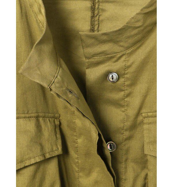 mizuiro ind「mizuiro ind シアーミリタリーシャツ」|シャツ・ブラウス|