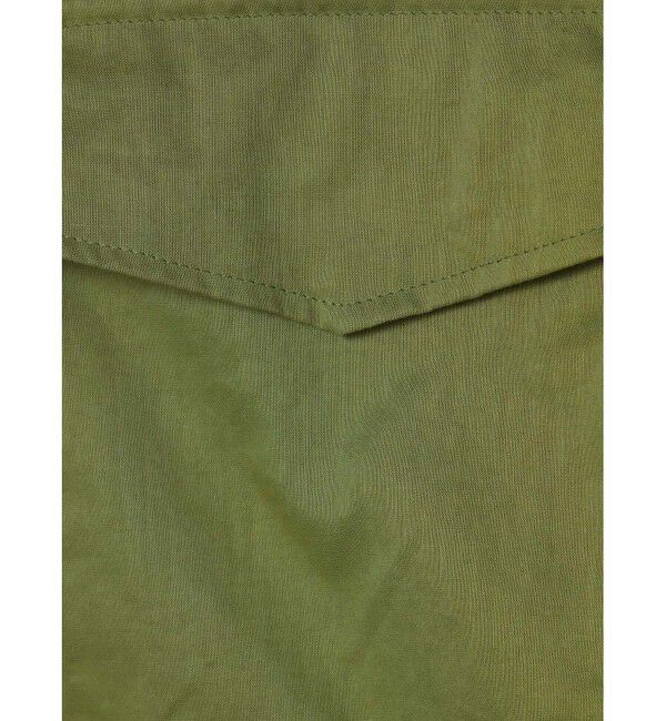 mizuiro ind「mizuiro ind シアーミリタリーシャツ」|シャツ・ブラウス|