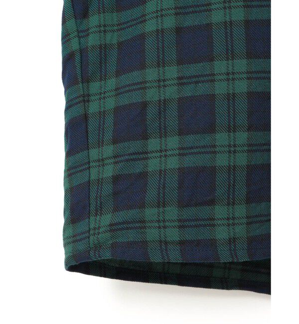 mizuiro ind「mizuiro ind チェックフリルカラーシャツ」|シャツ・ブラウス|