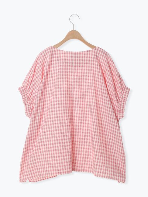 Samansa Mos2「袖口ギャザーTブラウス」|シャツ・ブラウス|