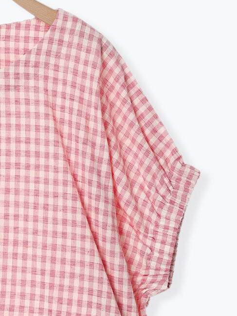 Samansa Mos2「袖口ギャザーTブラウス」|シャツ・ブラウス|