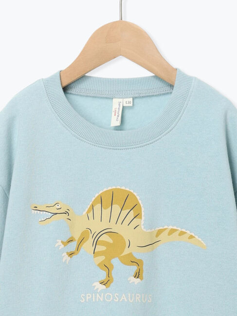 Samansa Mos2 Lagom「恐竜プリント裏起毛トレーナー」|Tシャツ・カットソー|