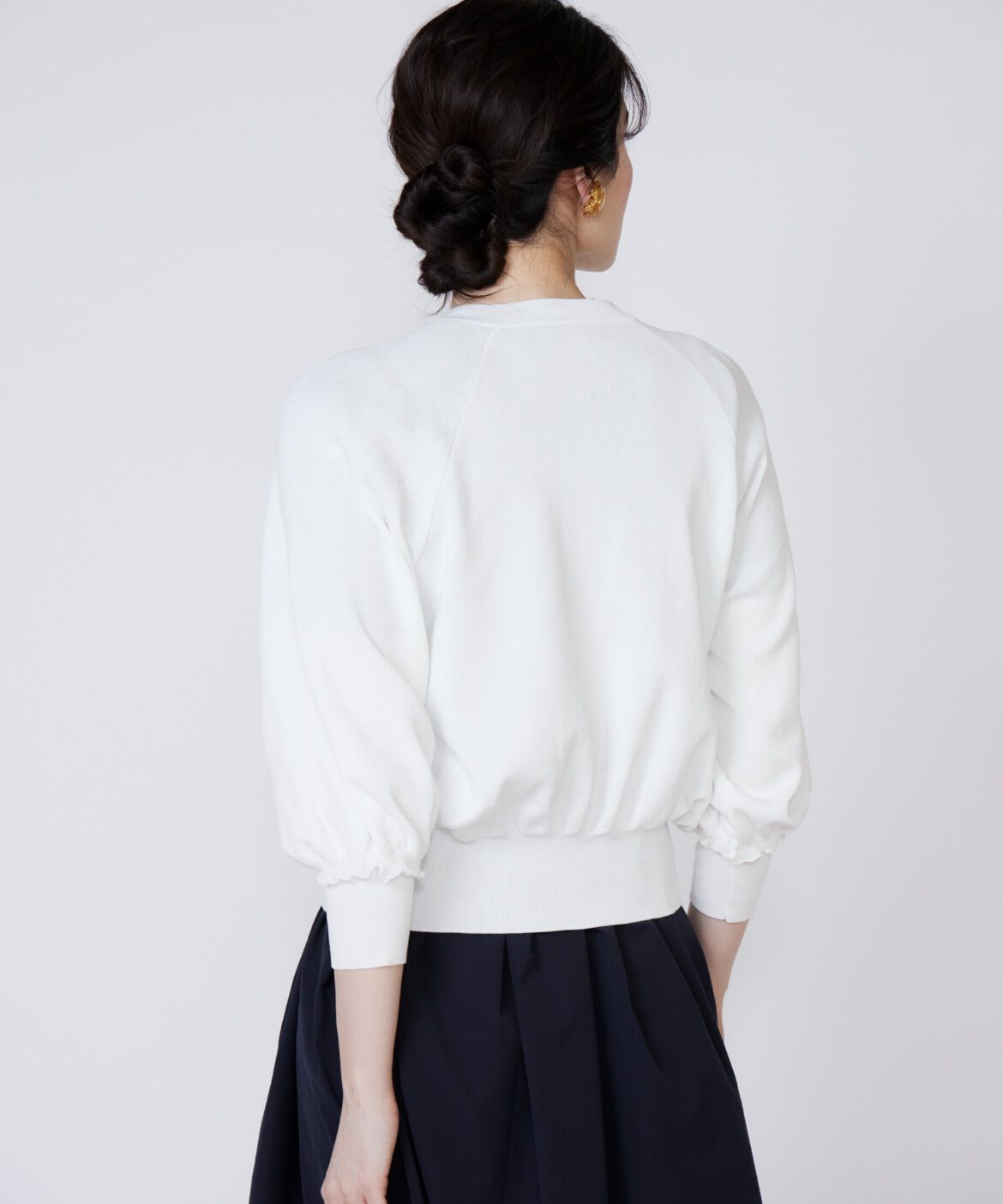 Maglie le cassetto「フリルスリーブジップカーディガン」|カーディガン|