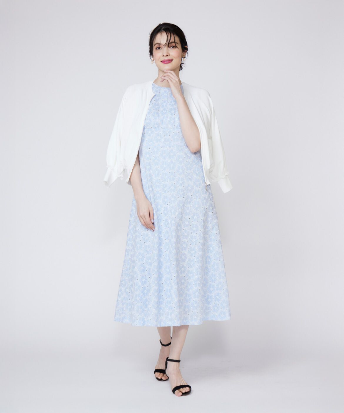 Maglie le cassetto「フリルスリーブジップカーディガン」|カーディガン|